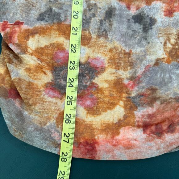 Y2K Mesh Womens Top Shortsleeve Sz M Scoop-Neck Multicolor Rouched Stretch Sheer - Picture 8 of 10